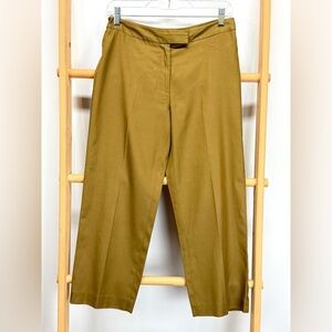 PECK & PECK Bronze‎ brown Silk & Cotton Capri pants size 2.